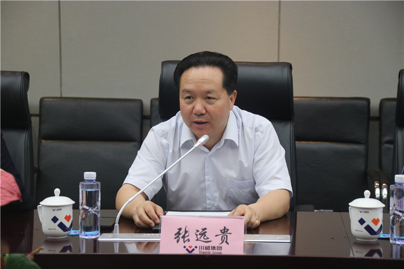中鐵物資集團(tuán)總經(jīng)理、黨委副書記唐建勇一行到川威座談交流(圖2)