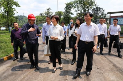 人民銀行成都分行副行長(zhǎng)王江渝一行到川威調(diào)研